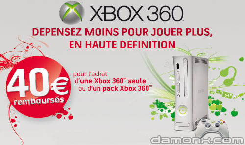 Dernier Jour ! Remboursement Offre Xbox 360