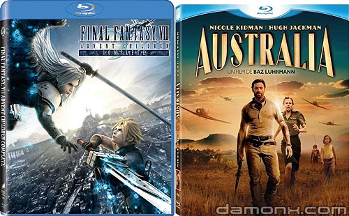 Blu Ray Final Fantasy VII et Australia