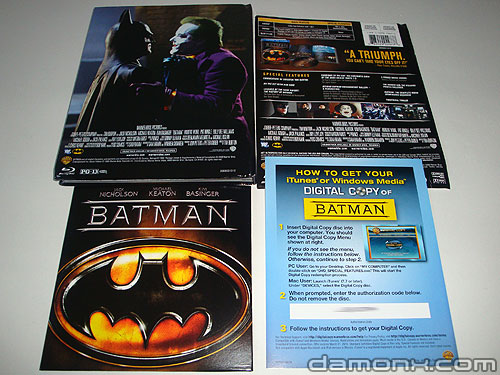 Blu Ray Batman de Tim Burton