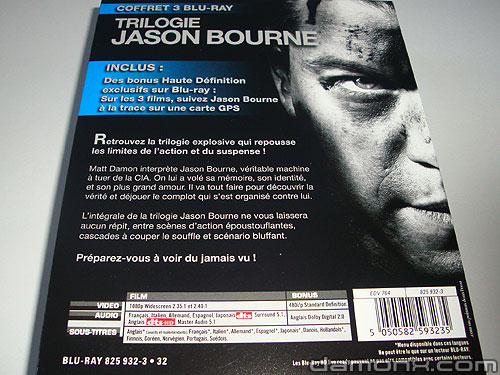 Coffret Blu Ray Jason Bourne