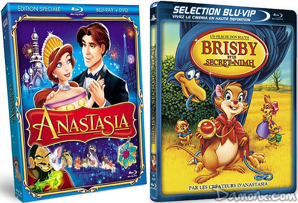 Blu Ray Anastasia & Brisby et le Secret de Nihm