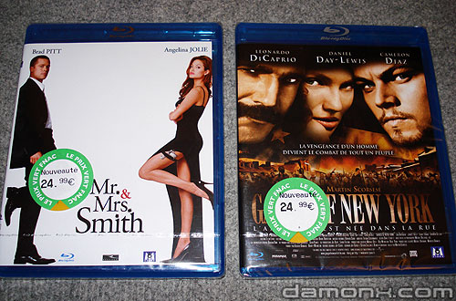 Blu Ray Gangs Of New York & Mr. & Mrs. Smith
