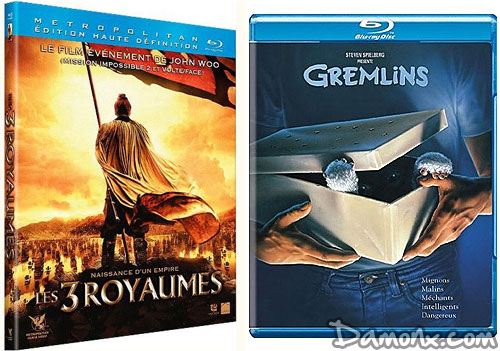 Blu Ray Les 3 Royaumes et Gremlins