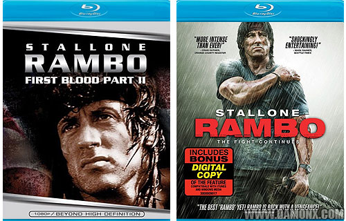 Blu Ray Rambo 2 et Rambo 4