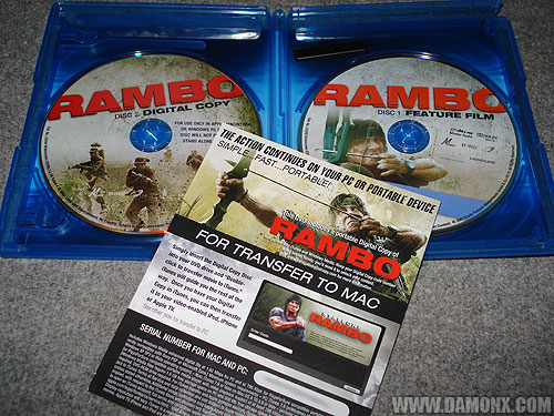 Blu Ray Rambo 4 et Rambo 2