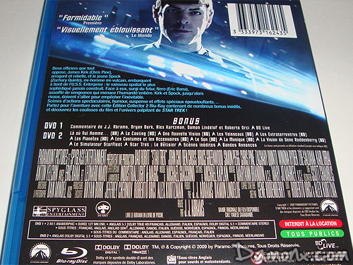 Test Blu Ray Star Trek Edition Collector