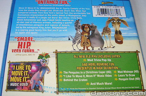 Blu Ray Madagascar
