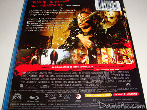 Test Blu Ray Vendredi 13 (2009)