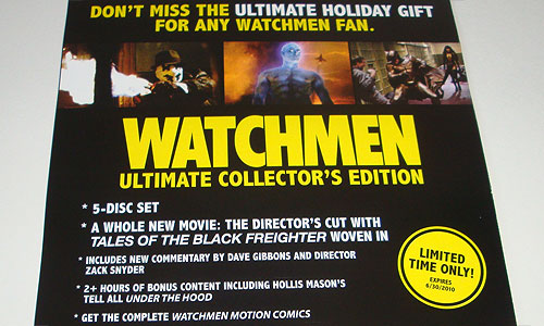 Blu Ray Watchmen Director's Cut