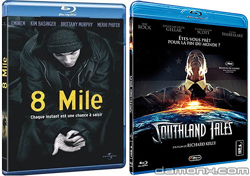 Blu Ray 8 Mile et Southland Tales