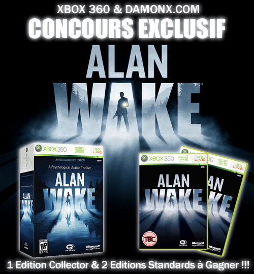 Concours Exclusif Alan Wake Xbox 360 - 3 Jeux à Gagner !!!