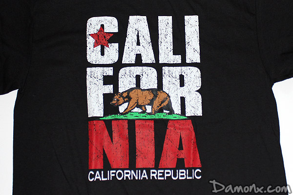 t-shirt california