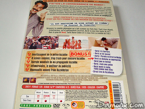 DVD du Film Borat