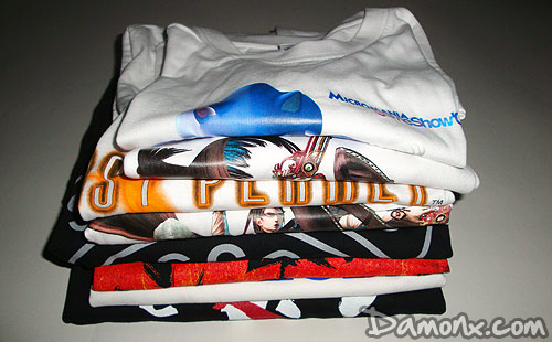 Goodies et T-Shirts du Micromania Game Show 2009