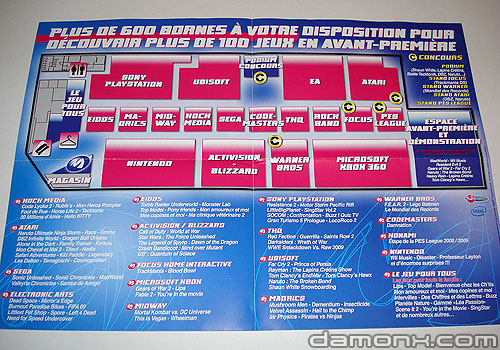 Plan et Programme du Micromania Games Show 2008