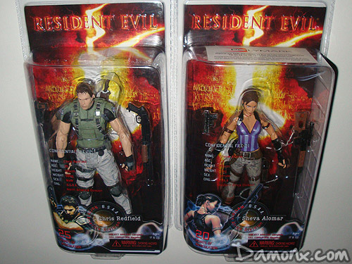 Figurines Sheva et Chris de Resident Evil 5
