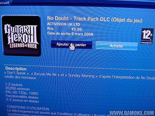 Pack No Doubt pour Guitar Hero III