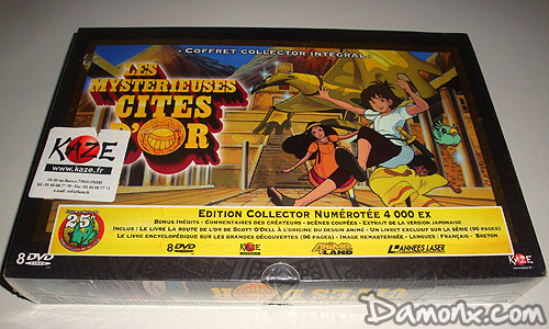 Coffret DVD Collector Les Mystérieuses Cité d’Or 