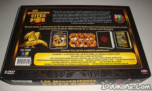 Coffret DVD Collector Les Mystérieuses Cité d’Or 