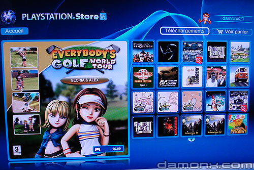 Mise à Jour PS Store 20 juin 2008