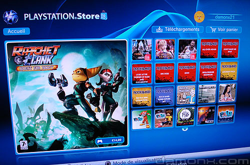 Mise à Jour PS Store 19 Septembre 2008