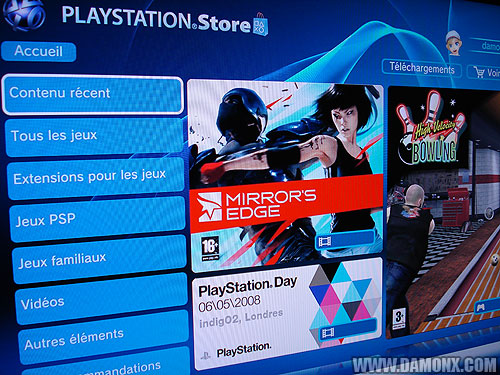 Mise à Jour PS Store 8 mai 2008