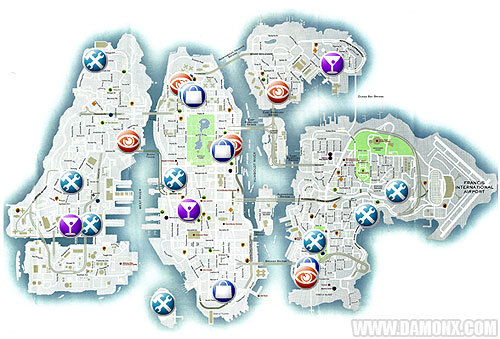 Carte Interactive de GTA IV