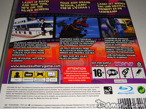 Leisure Suit Larry : Box Office Bust sur PS3
