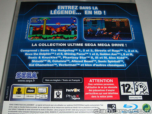 Megadrive Ultimate Collection sur PS3