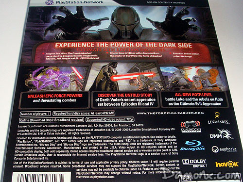 Star Wars Ultimate Sith Edition sur PS3