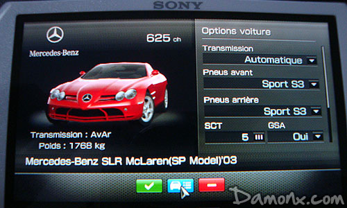 Gran Turismo PSP - Une McLaren Mercedes SLR à Gagner !!!