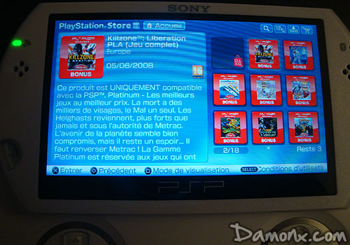 Offre de Fidélité PSP Go - 3 Jeux Gratuits !