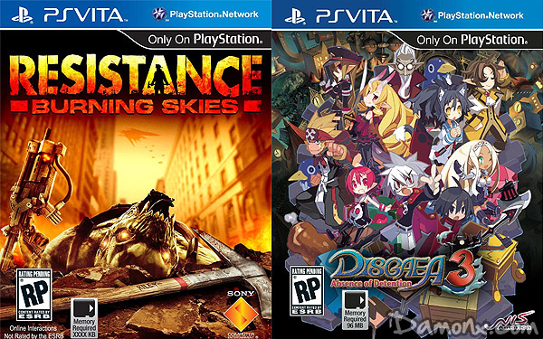 Disgaea 3 et Resistance Burning Skies sur PS Vita