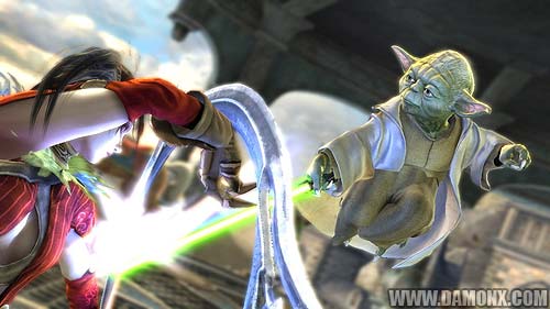 Dark Vador et Yoda dans SoulCalibur 4!