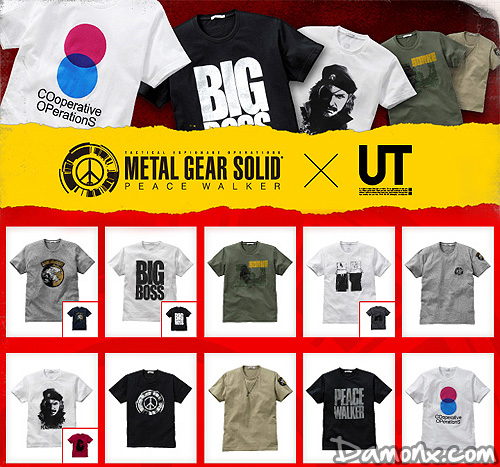 Collection de T-Shirts Metal Gear Solid chez Uniqlo à Paris