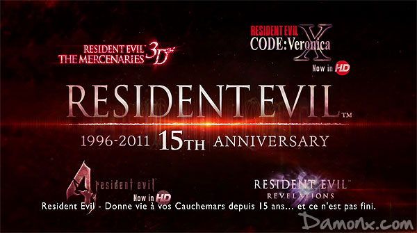 Bande Annonce Resident Evil 15th Anniversary